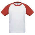 Clique para ampliar! - T-shirt B&C Base-Ball Kids 185 gr. SM-BC560018